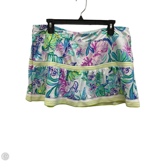Skirt Designer By Lilly Pulitzer In Blue & Pink, Size: Xl