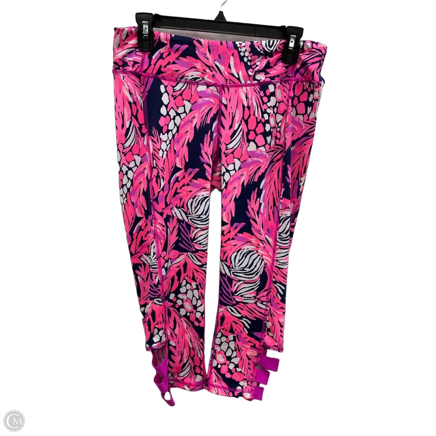 Pants Designer By Lilly Pulitzer In Blue & Pink, Size: L