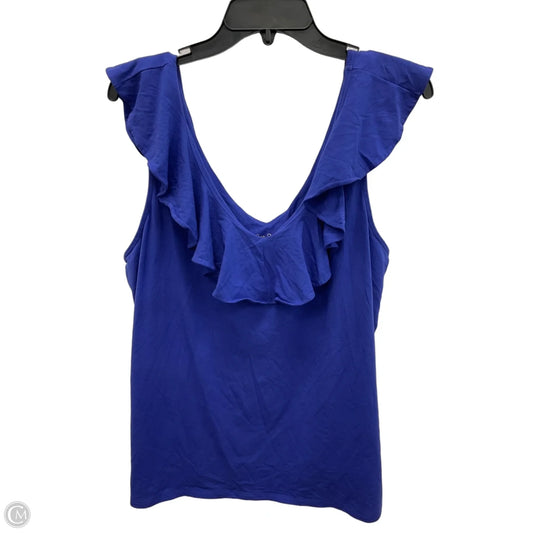 Top Sleeveless Designer By Lilly Pulitzer In Blue, Size: Xl