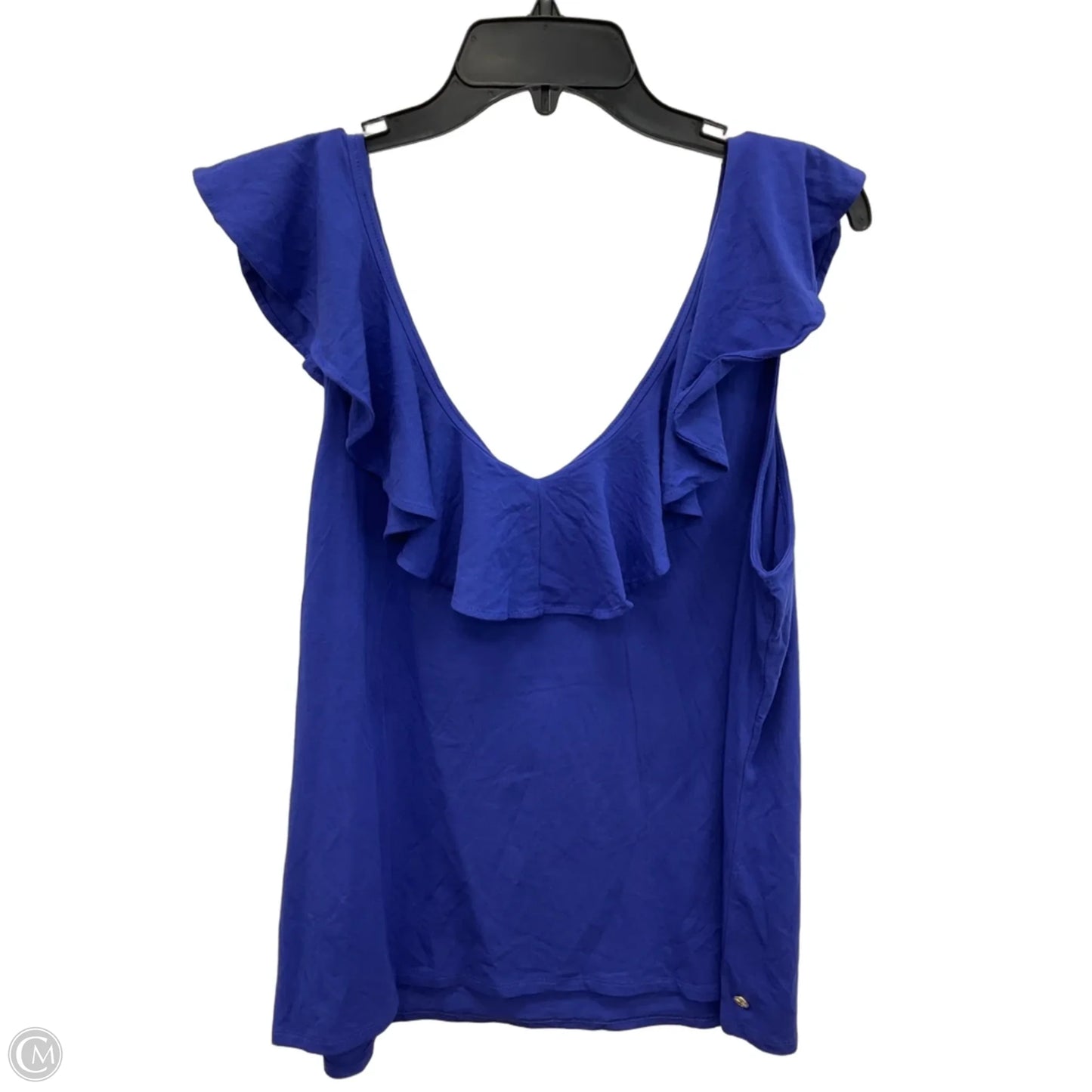 Top Sleeveless Designer By Lilly Pulitzer In Blue, Size: Xl