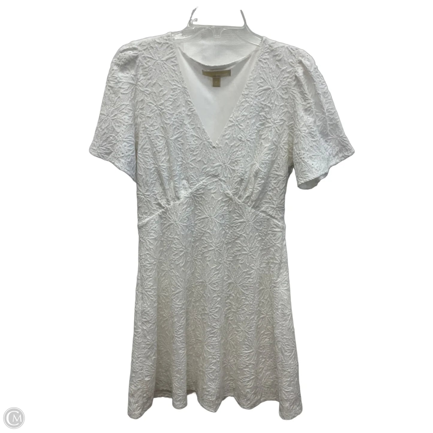 Dress Designer By Michael Kors Collection In White, Size: M