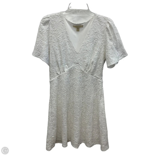 Dress Designer By Michael Kors Collection In White, Size: M