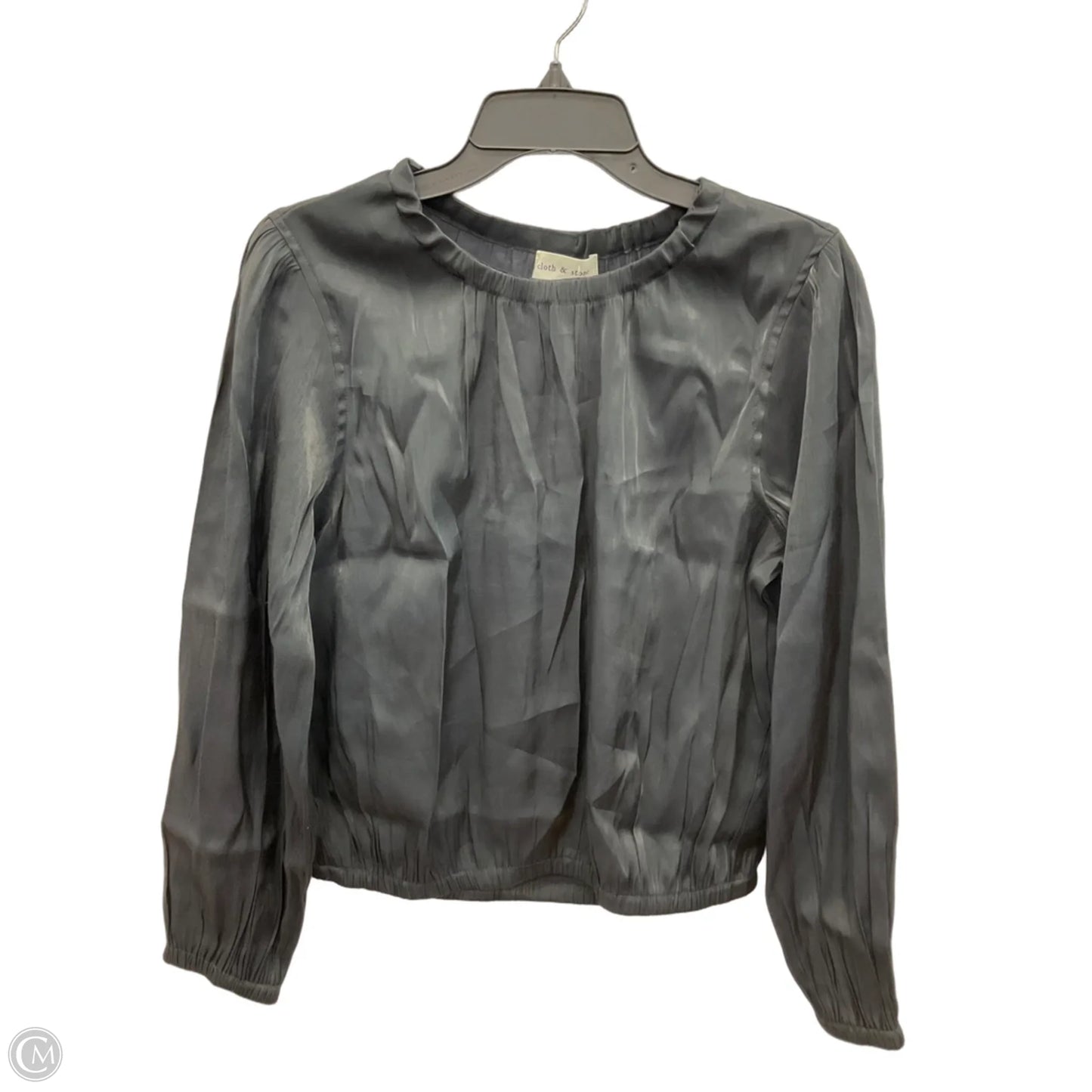 Top Long Sleeve By Cloth & Stone In Black, Size: S