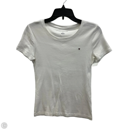 Top Short Sleeve By Tommy Hilfiger In White, Size: S