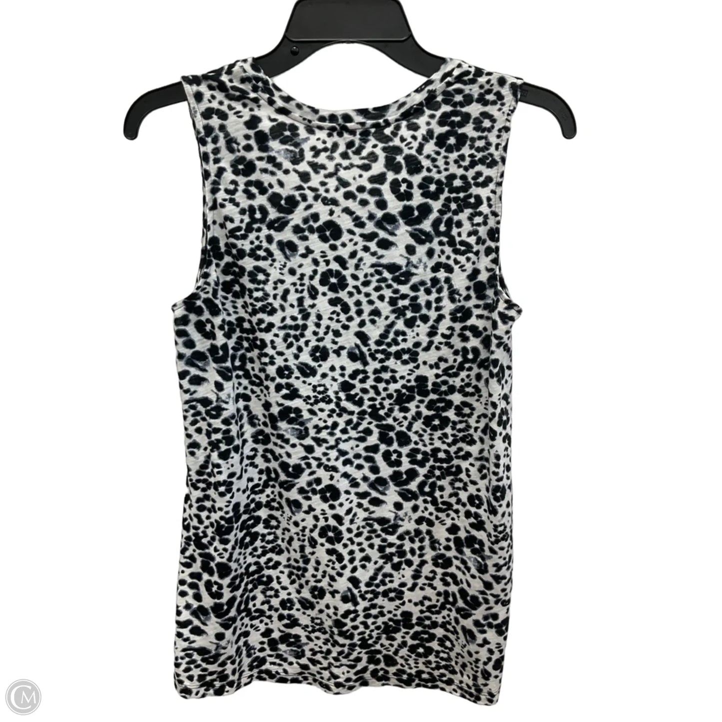 Top Sleeveless By Express In Black & White, Size: S