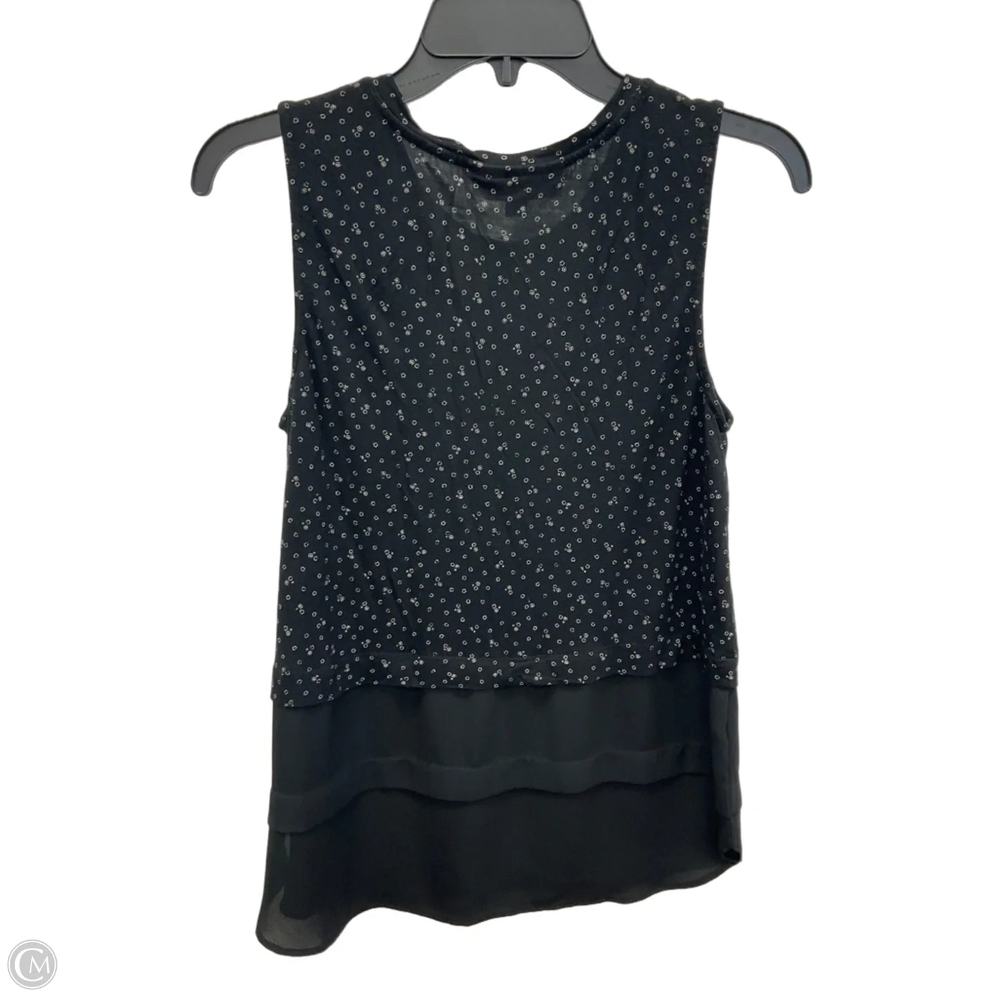 Top Sleeveless By Loft In Black, Size: M