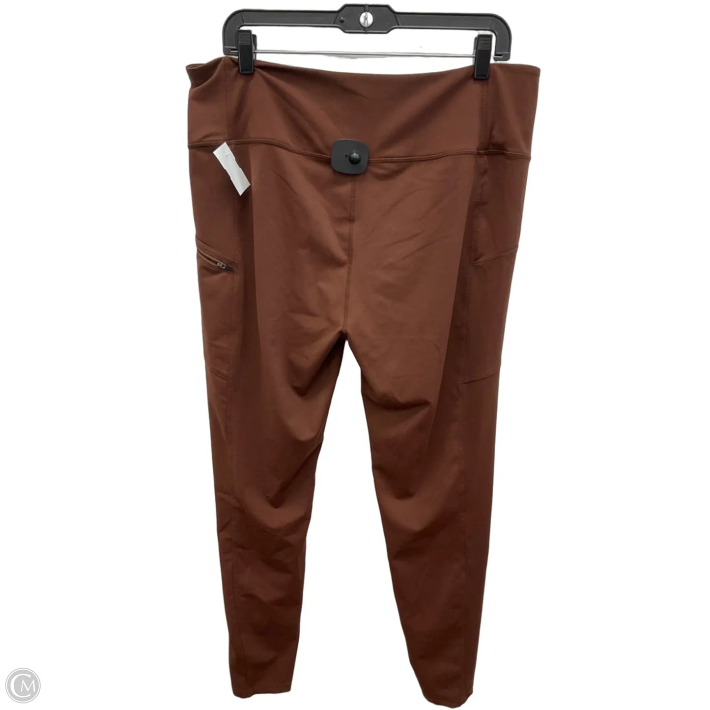 Athletic Leggings By Eddie Bauer In Brown, Size: Xl