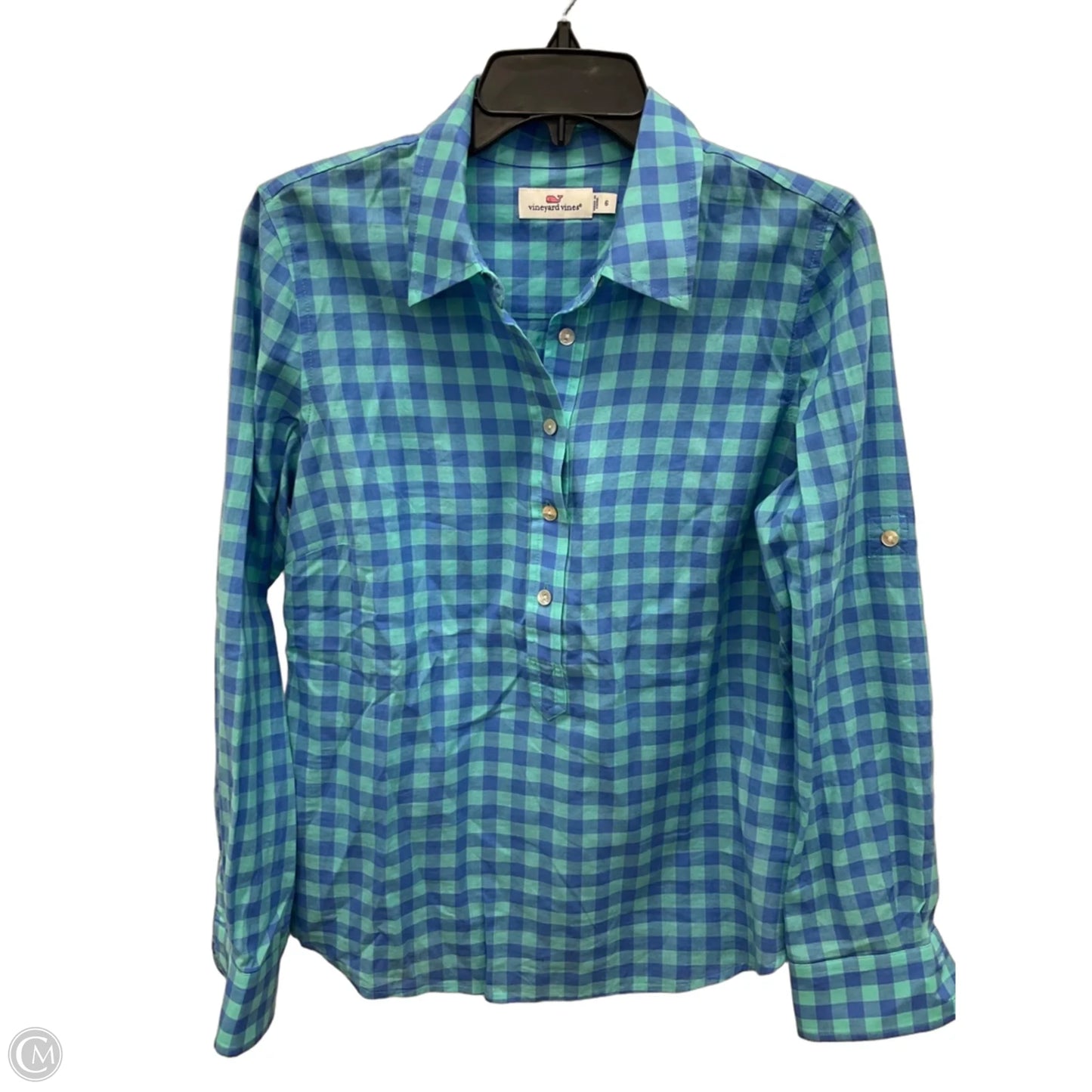 Top Long Sleeve By Vineyard Vines In Blue, Size: S