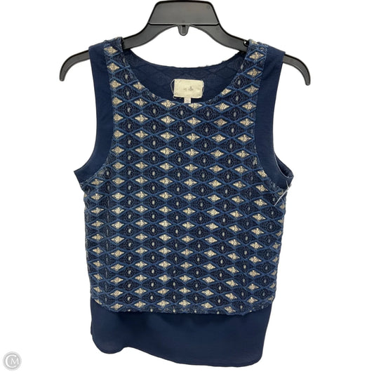 Top Sleeveless By Cmb In Blue, Size: Xs