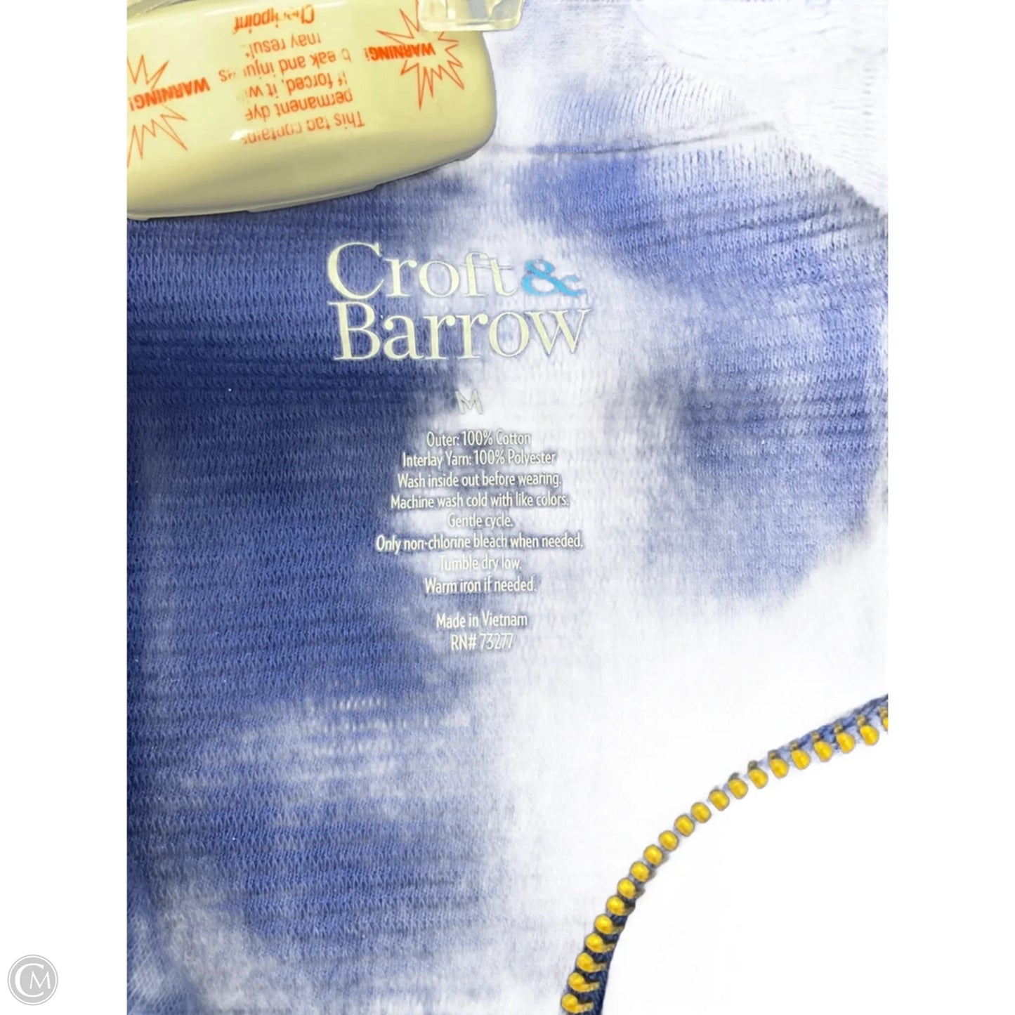 Top Long Sleeve By Croft And Barrow In Blue, Size: M