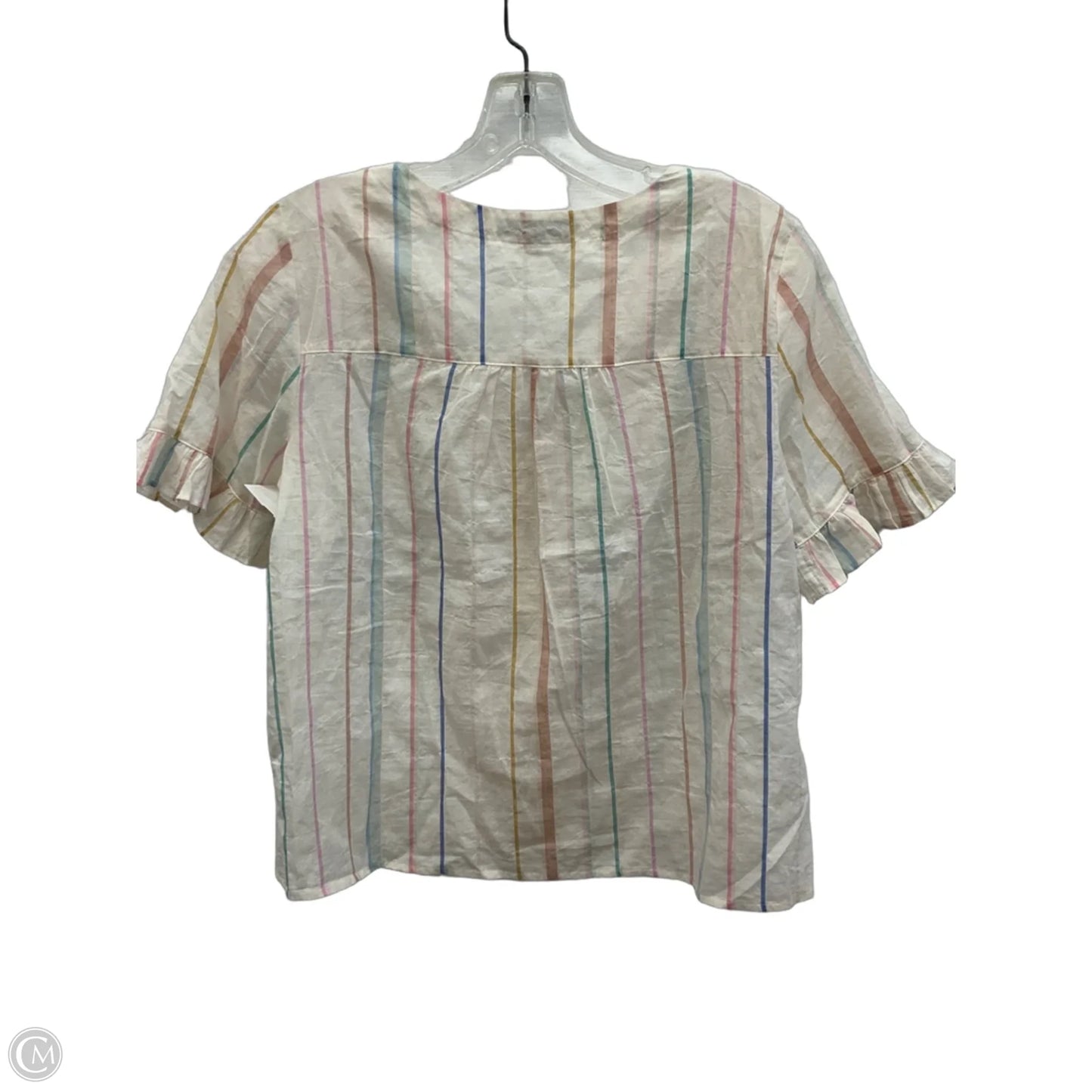 Top Short Sleeve By Madewell In White, Size: S