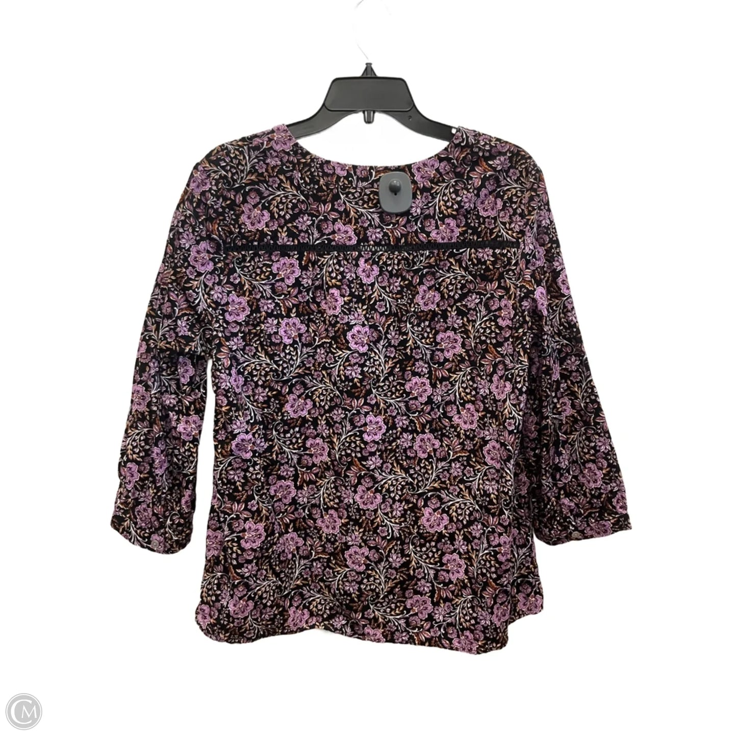 Top Long Sleeve By J. Jill In Black, Size: L