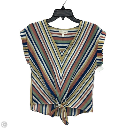 Top Sleeveless By Monteau In Multi-colored, Size: M