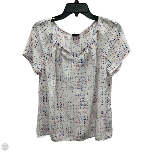 Top Short Sleeve By Worthington In White, Size: L