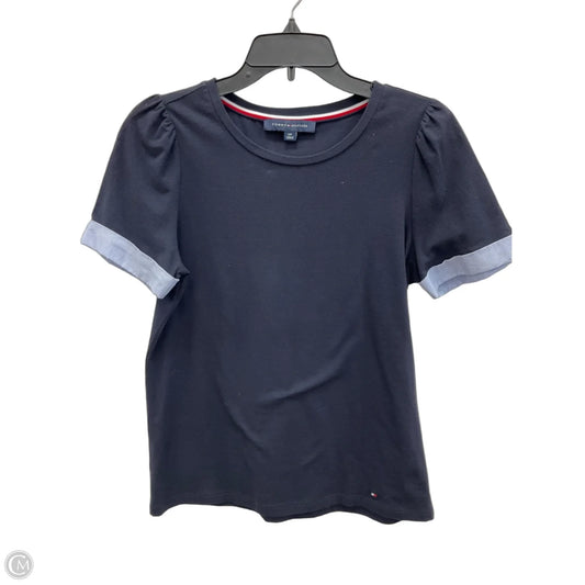 Top Short Sleeve By Tommy Hilfiger In Blue, Size: S