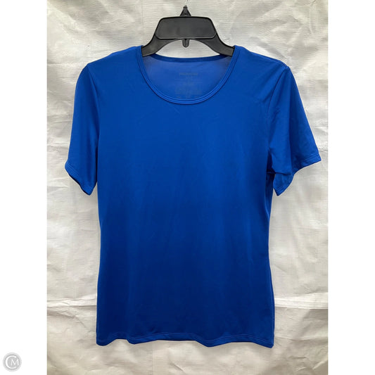 Top Short Sleeve By Patagonia In Blue, Size: M