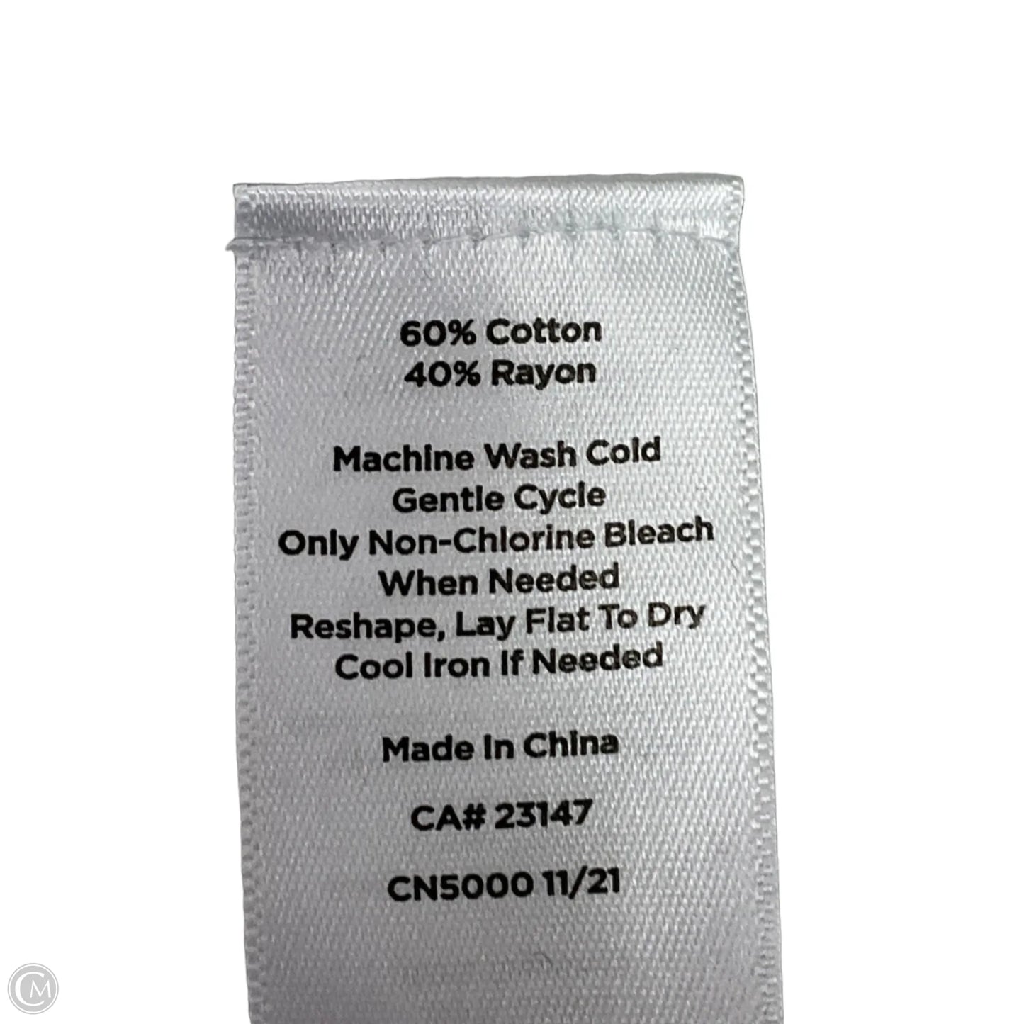 Top Short Sleeve By Talbots In Black & White, Size: S