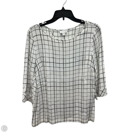 Top Short Sleeve By J. Jill In White, Size: M
