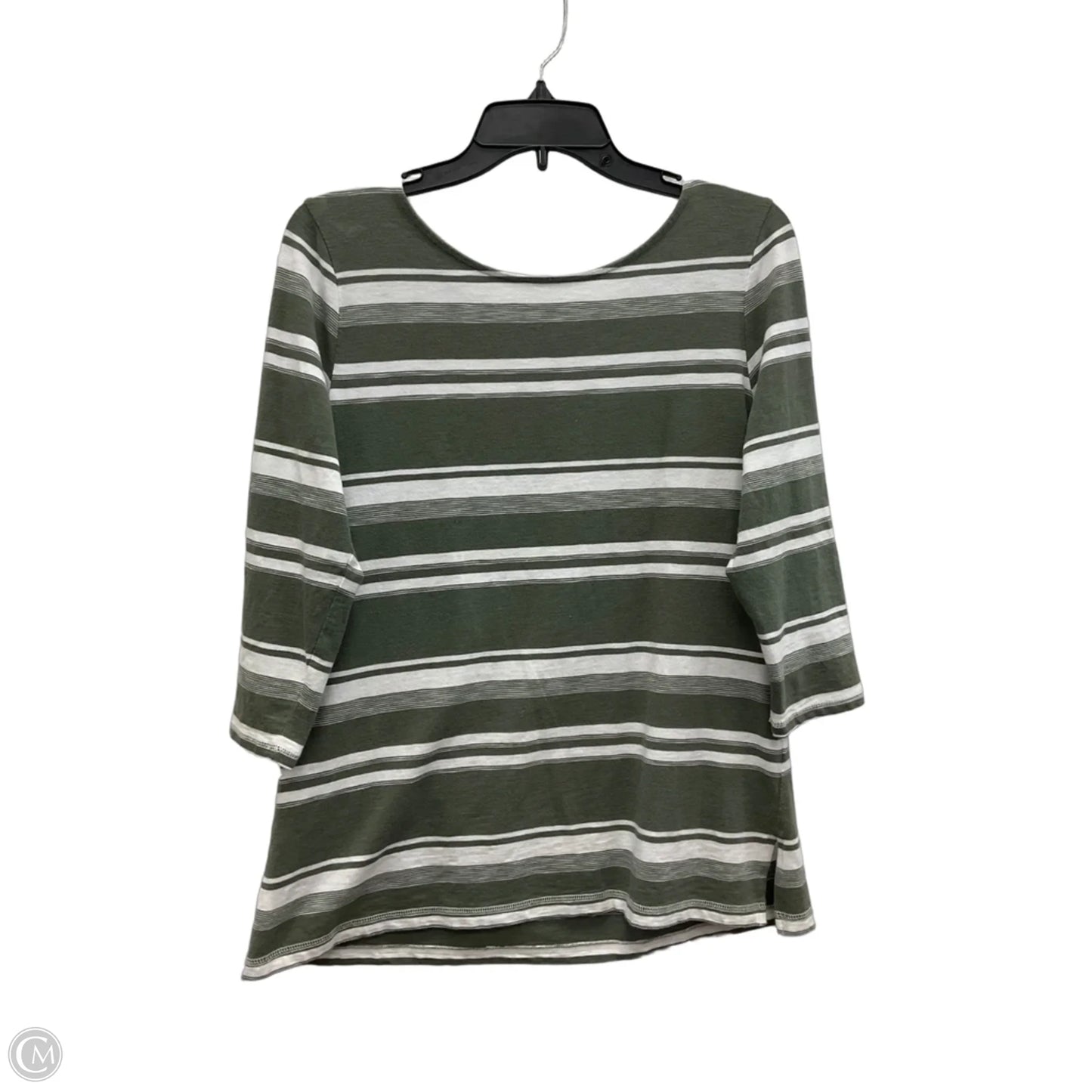 Top Short Sleeve By Talbots In Green, Size: L