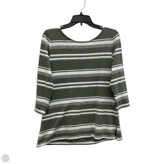 Top Short Sleeve By Talbots In Green, Size: L