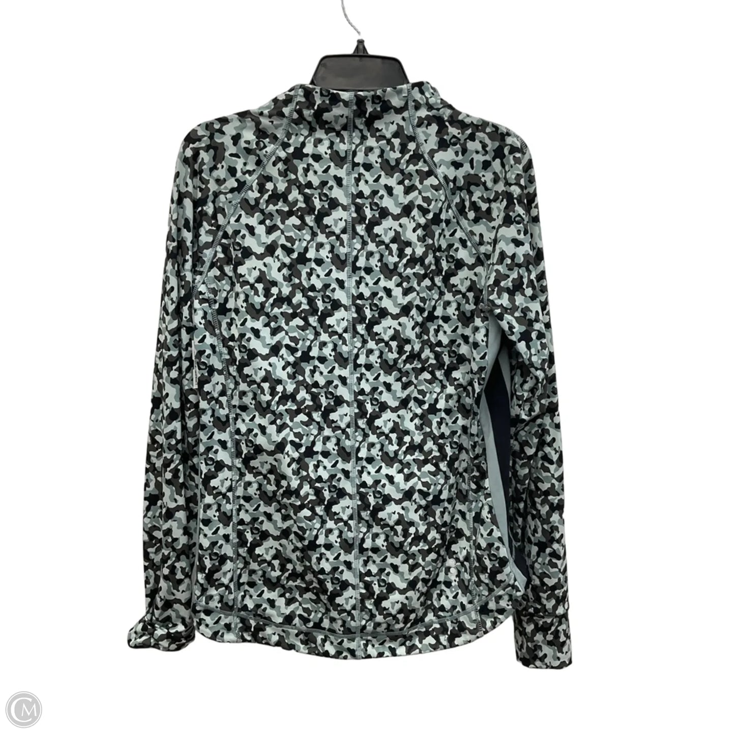 Athletic Jacket By Talbots In Black & Grey, Size: M