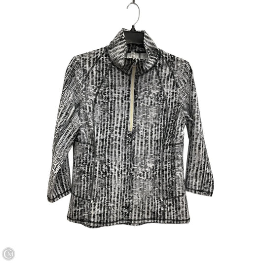 Athletic Jacket By Kinesis In Black & White, Size: S