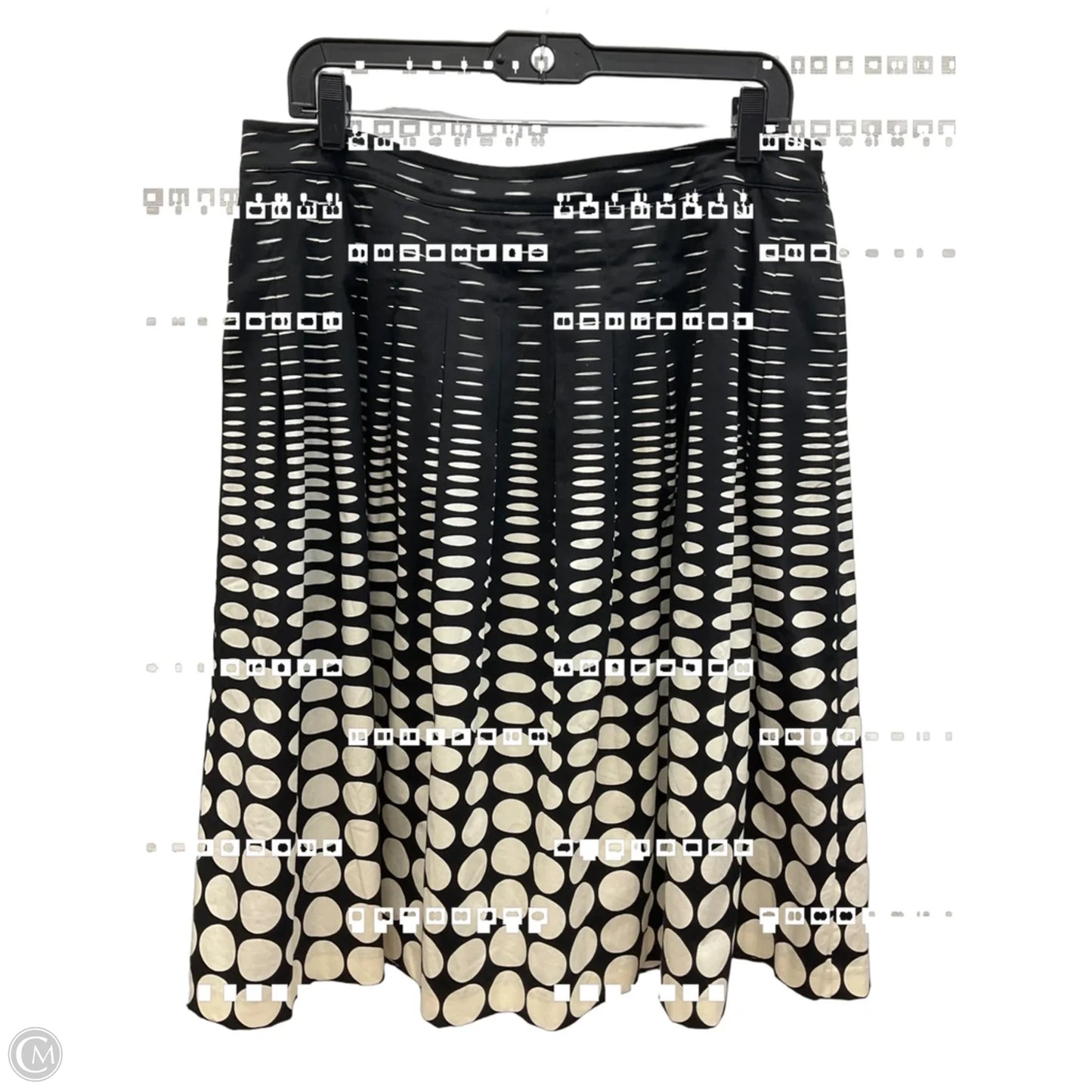 Skirt Midi By Talbots In Black & White, Size: 14