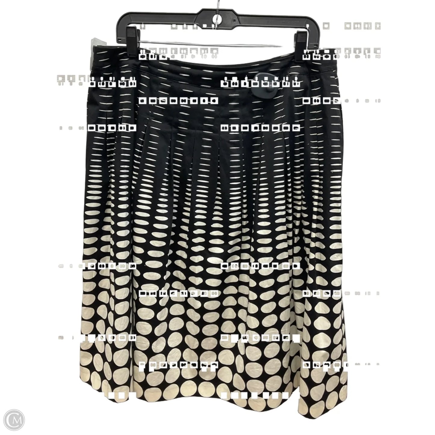 Skirt Midi By Talbots In Black & White, Size: 14