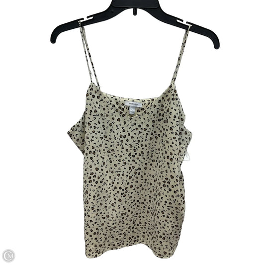 Top Sleeveless By Nine West In Animal Print, Size: L