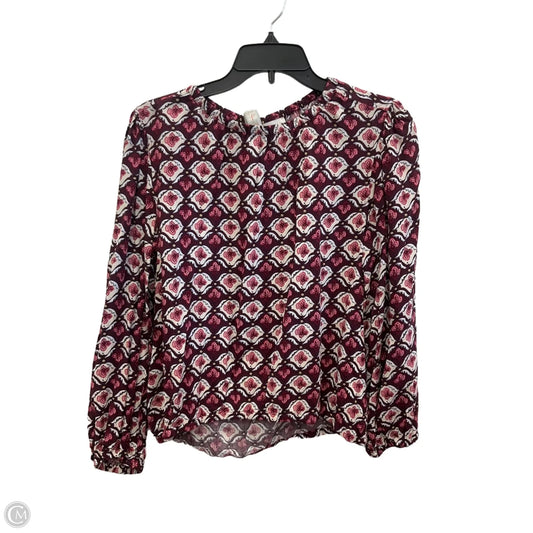 Top Long Sleeve By Loft In Red, Size: L