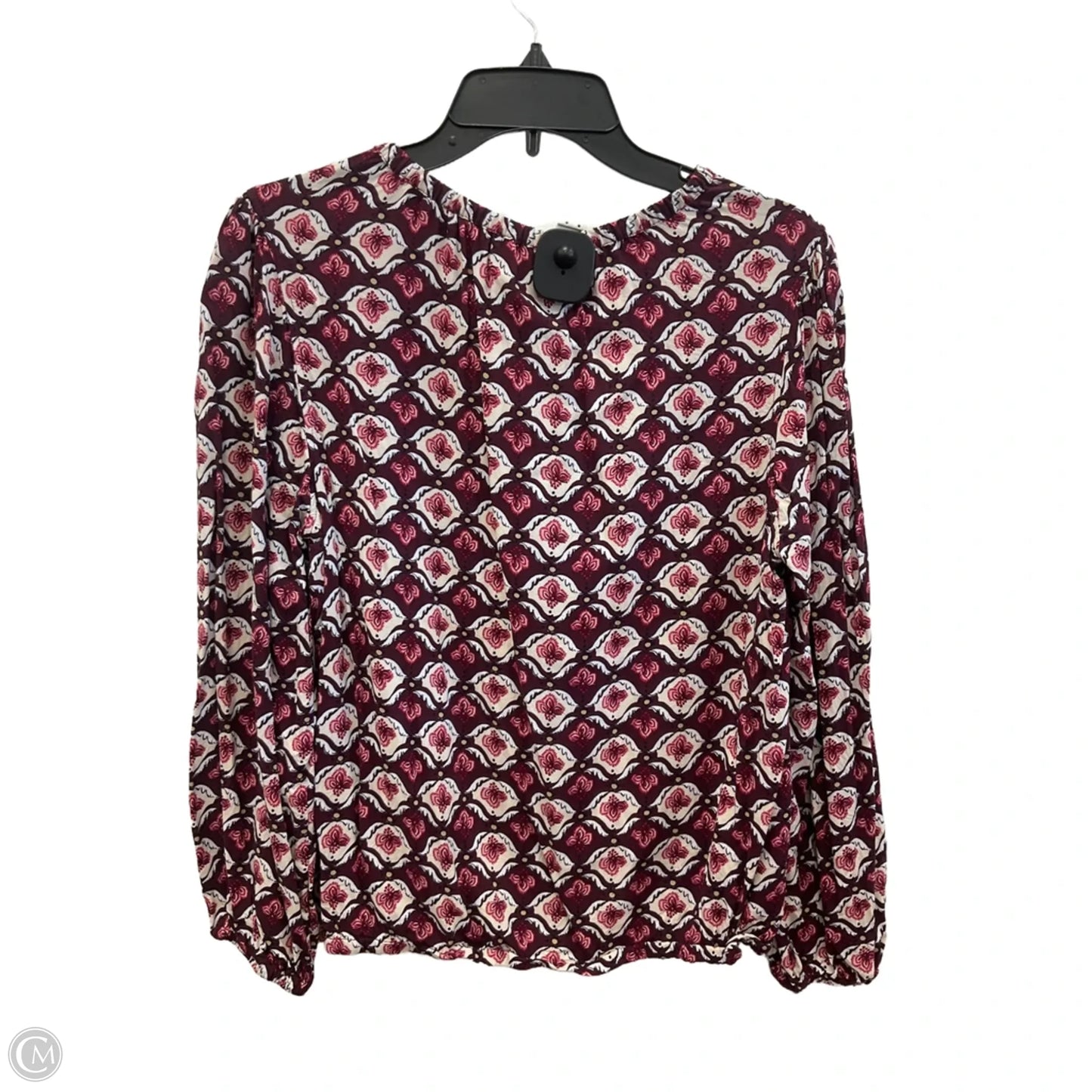 Top Long Sleeve By Loft In Red, Size: L