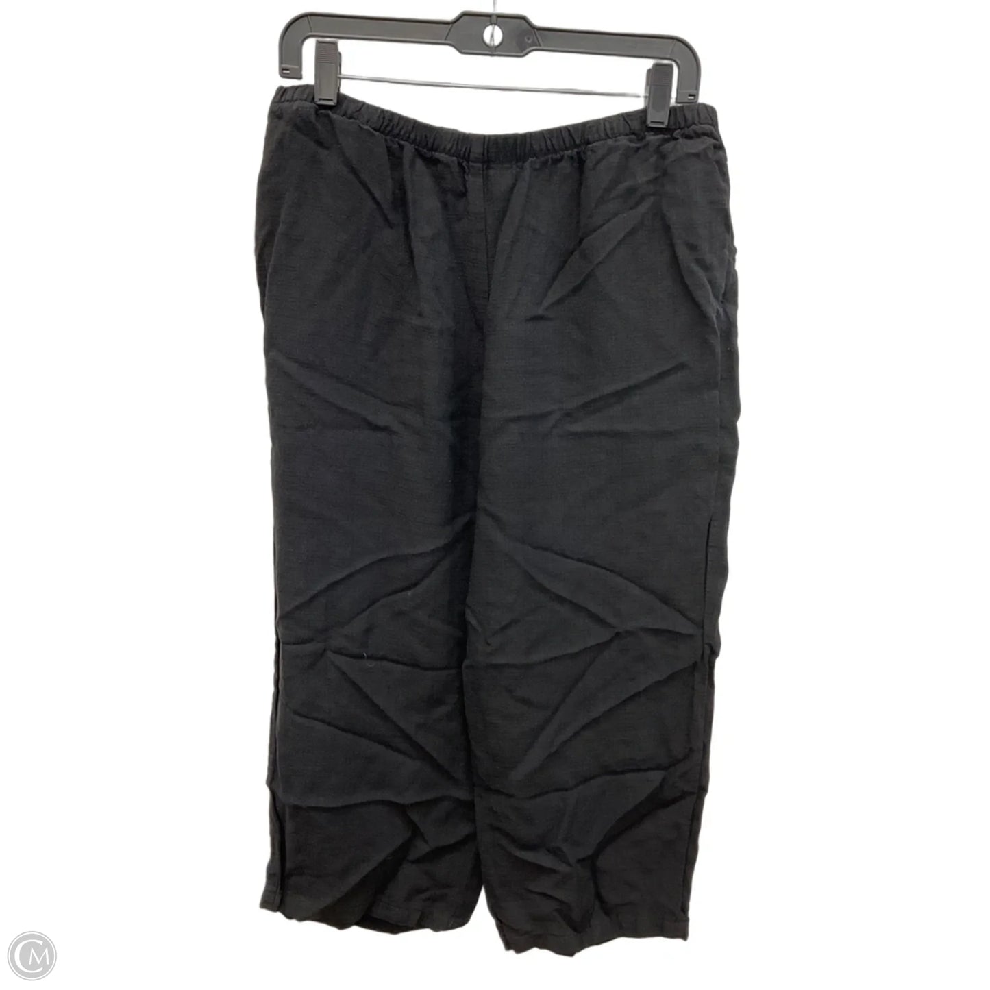 Pants Linen By Eileen Fisher In Black, Size: L