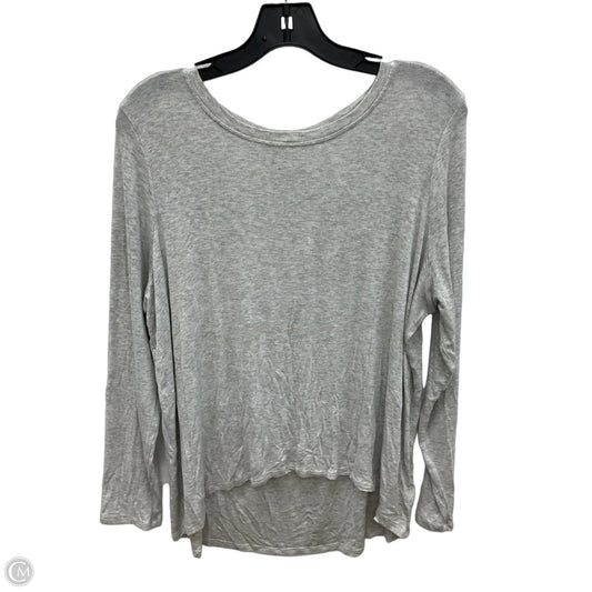 Athletic Top Long Sleeve Crewneck By Athleta In Ivory, Size: L