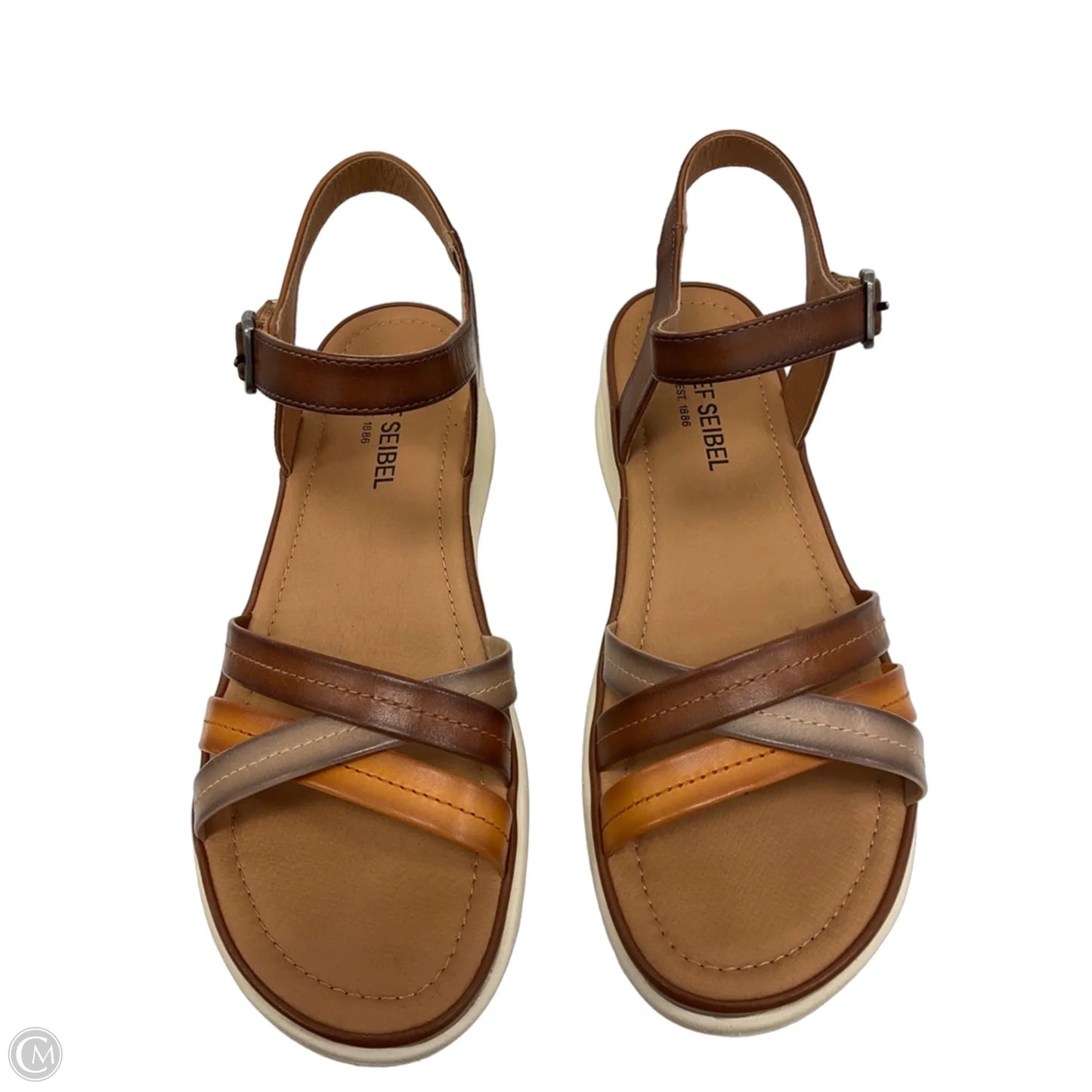 Sandals Flats By Josef Seibel In Brown, Size: 10