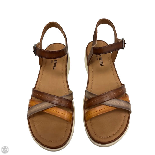 Sandals Flats By Josef Seibel In Brown, Size: 10