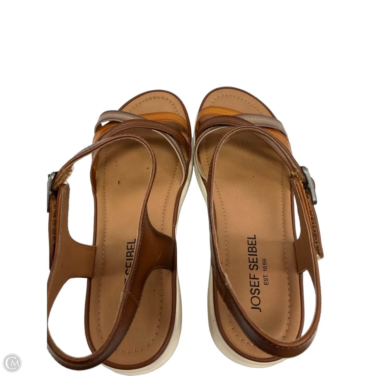 Sandals Flats By Josef Seibel In Brown, Size: 10