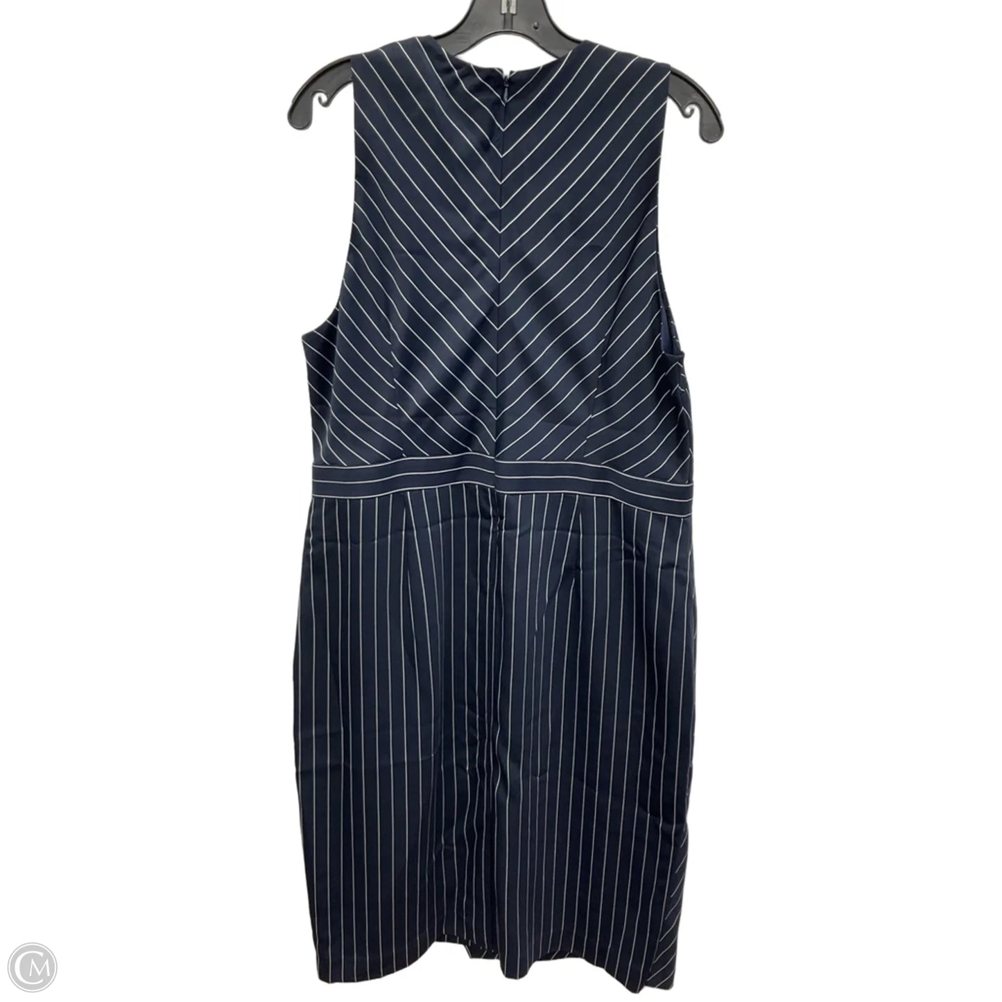 Dress Casual Midi By Banana Republic In Blue, Size: Xl