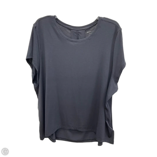 Athletic Top Short Sleeve By Athleta In Blue, Size: Xl