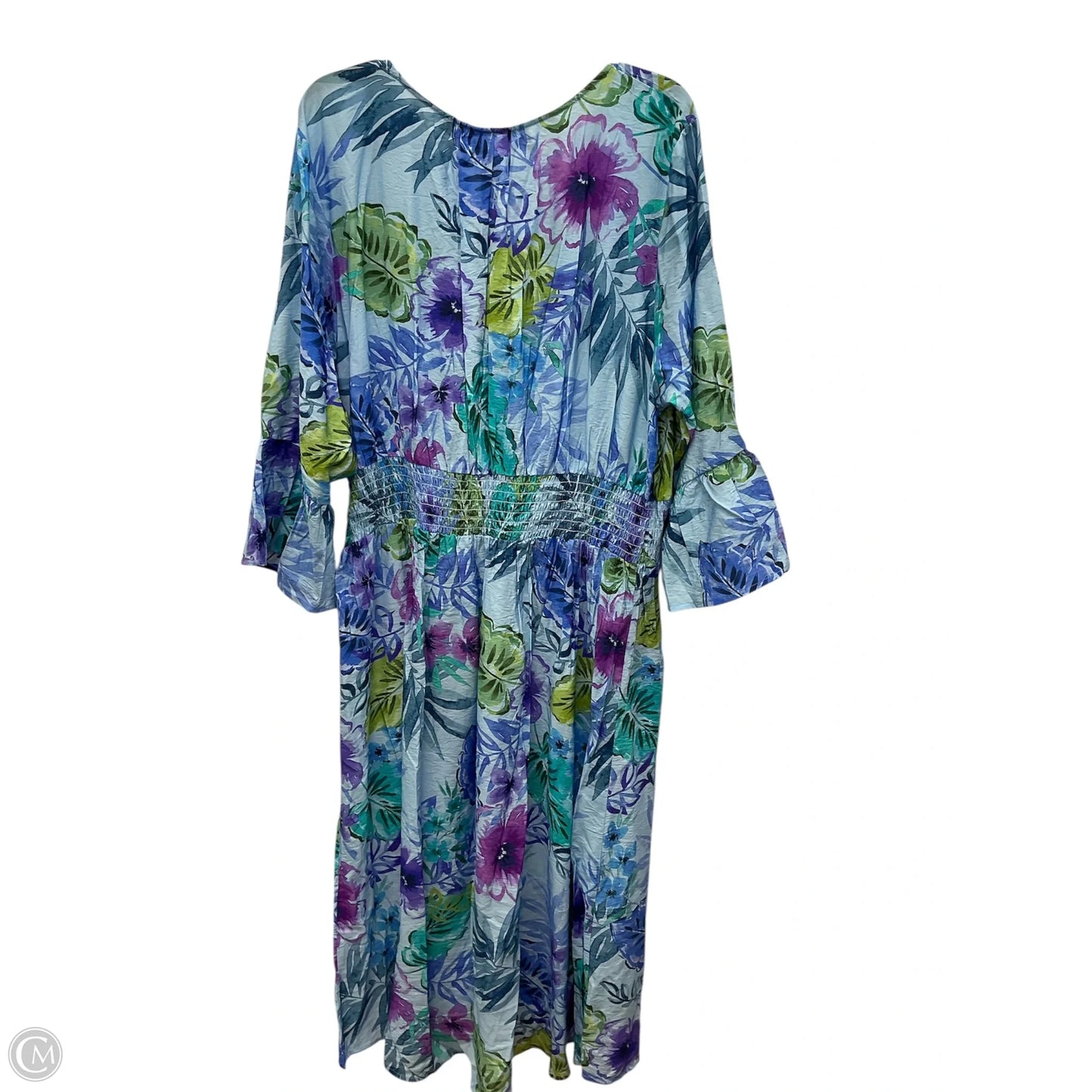 Dress Casual Midi By Susan Graver In Purple, Size: 2x