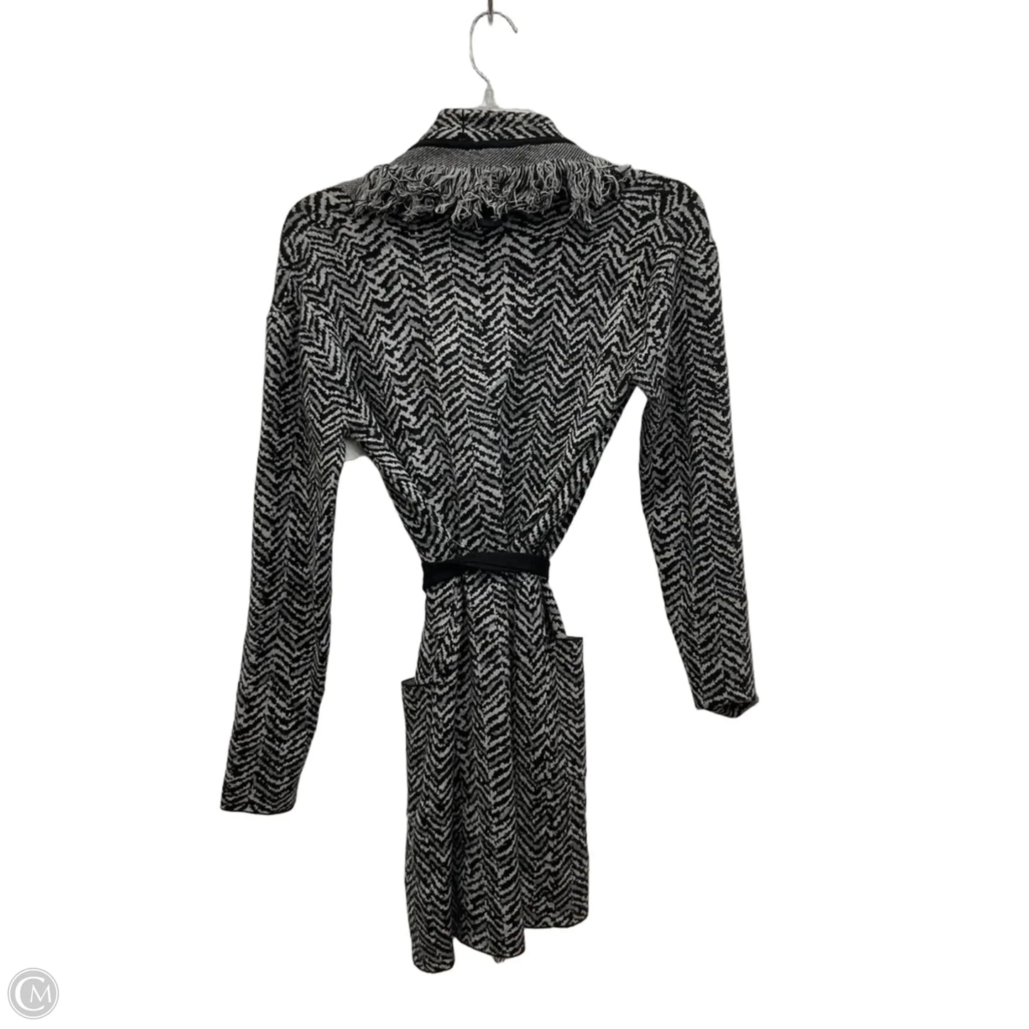 Cardigan By Nicole Miller In Grey, Size: Xs