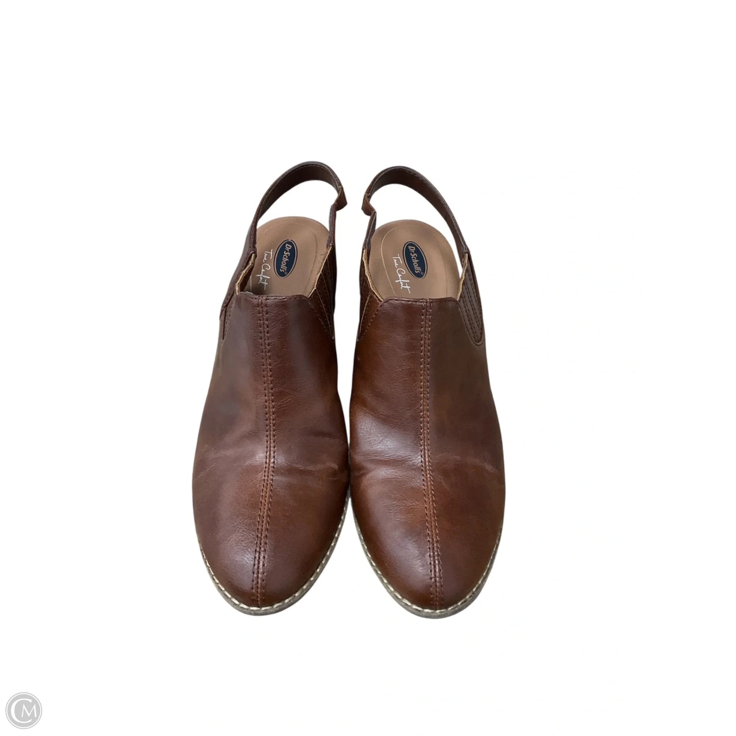 Sandals Heels Block By Dr Scholls In Brown, Size: 8