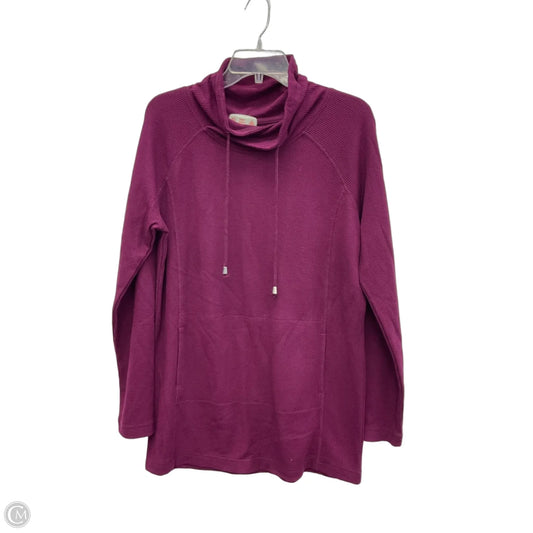 Top Long Sleeve By St Johns Bay In Purple, Size: L