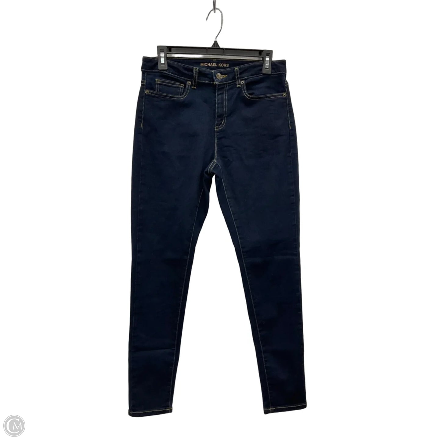 Jeans Skinny By Michael By Michael Kors In Blue Denim, Size: 8