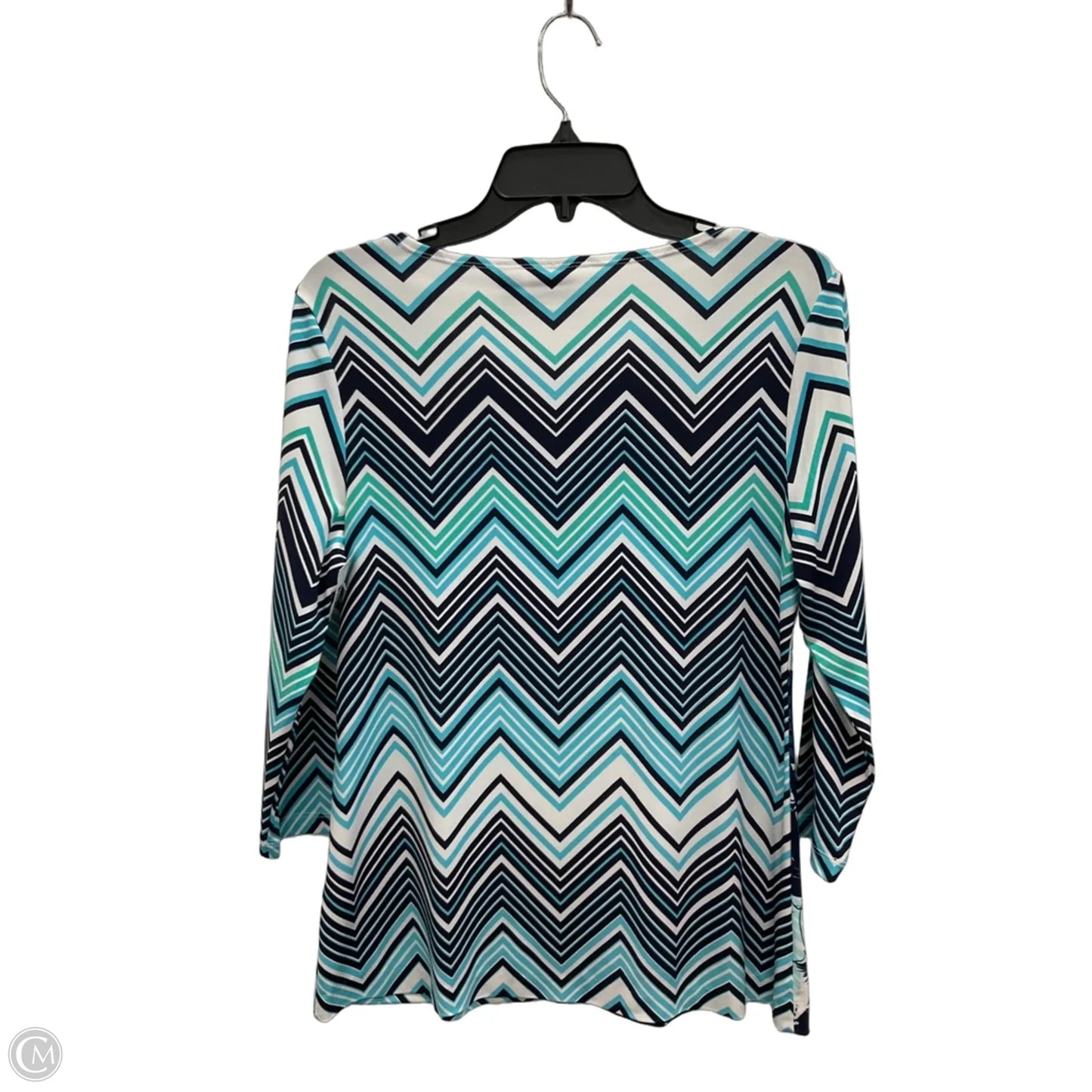 Top Long Sleeve By Easywear By Chicos In Blue, Size: S