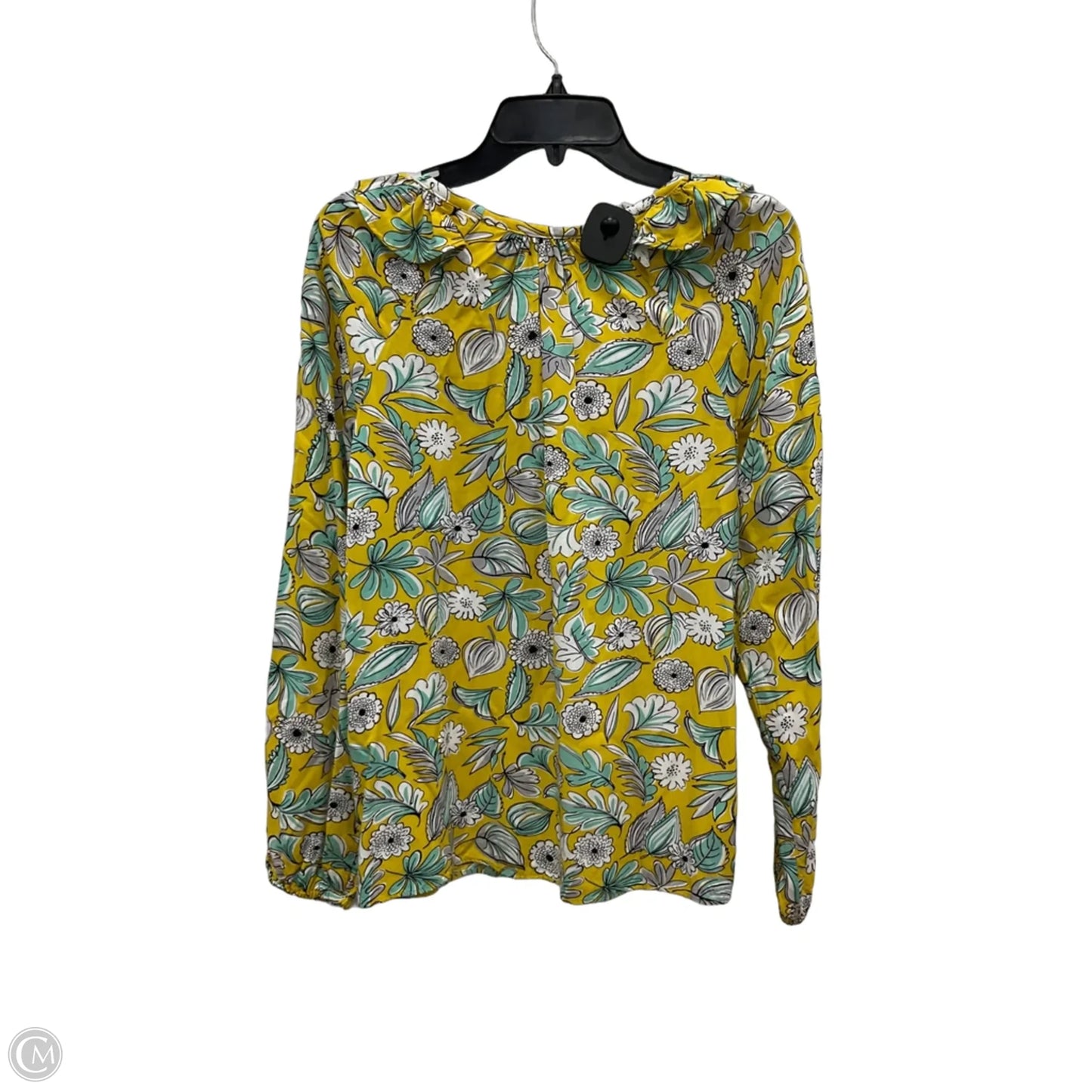 Top Long Sleeve By Loft In Yellow, Size: S