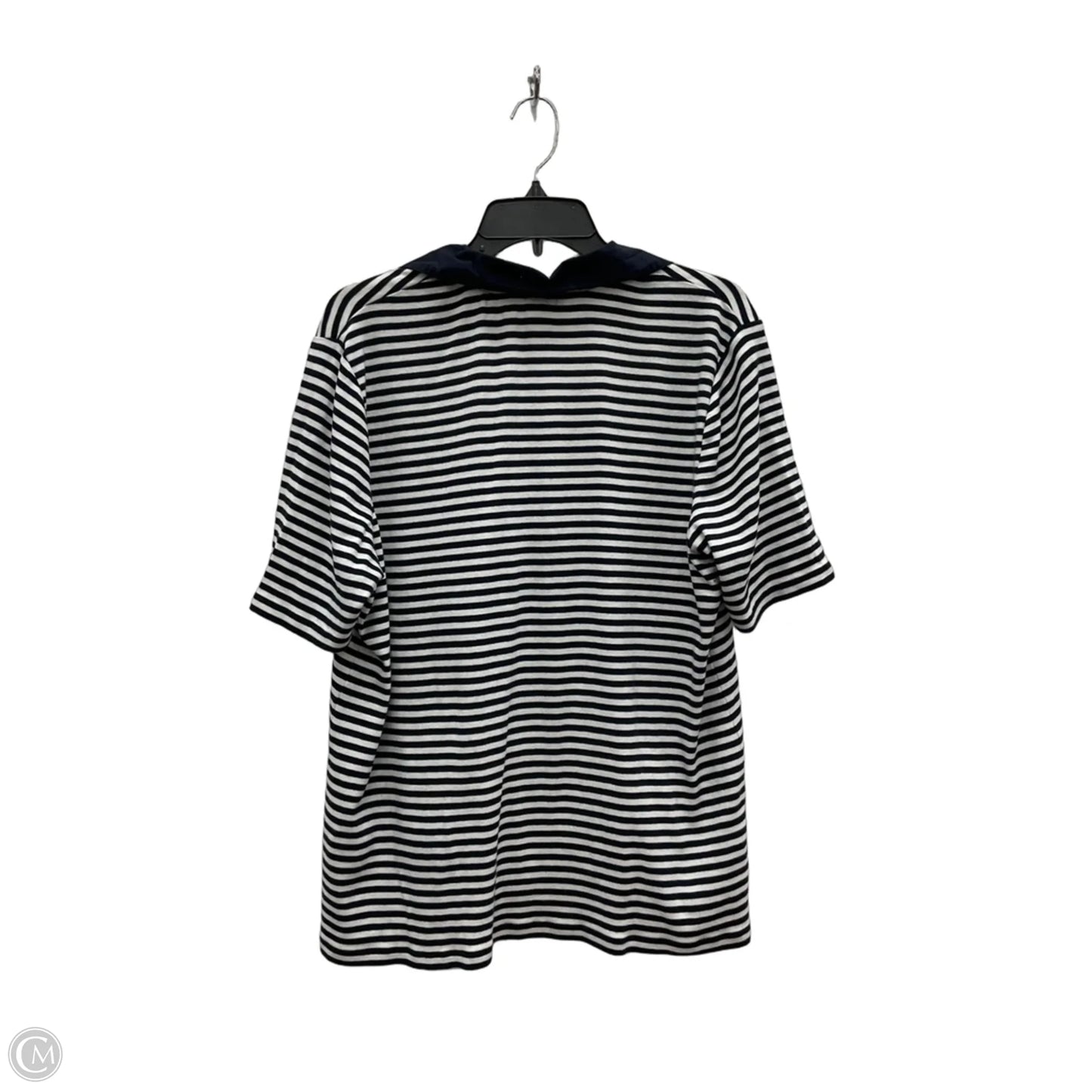 Top Short Sleeve By Chicos In Striped Pattern, Size: 4x