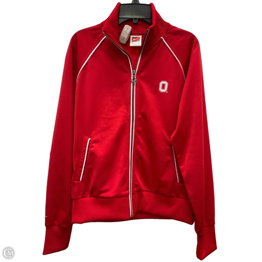 Athletic Jacket By Clothes Mentor In Red, Size: M