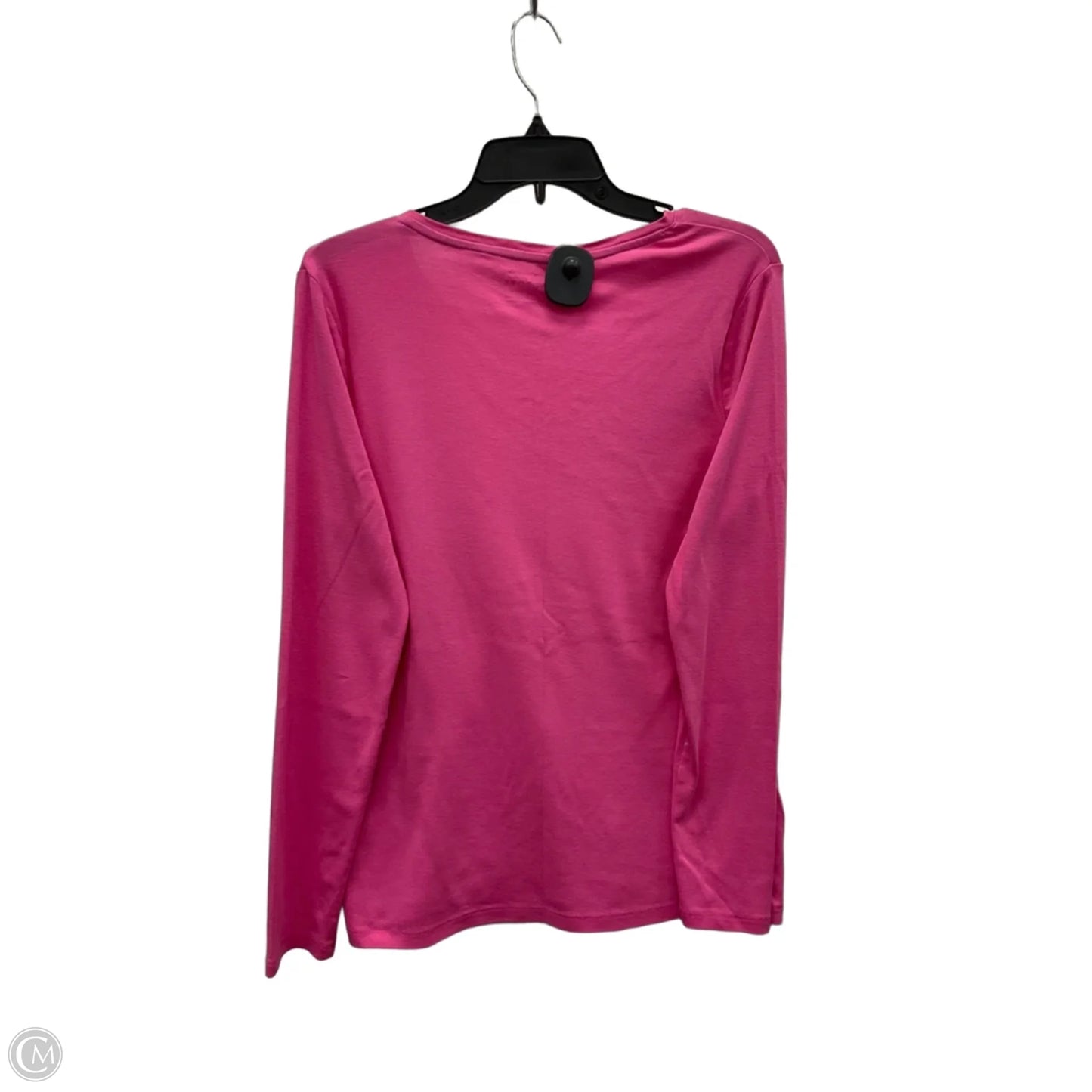 Top Long Sleeve By Talbots In Pink, Size: L