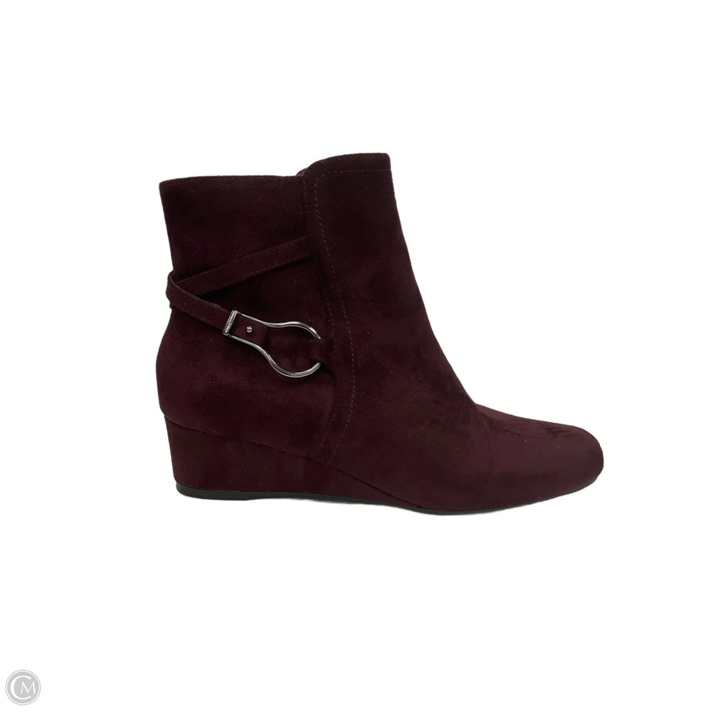 Boots Ankle Flats By Impo In Maroon, Size: 8