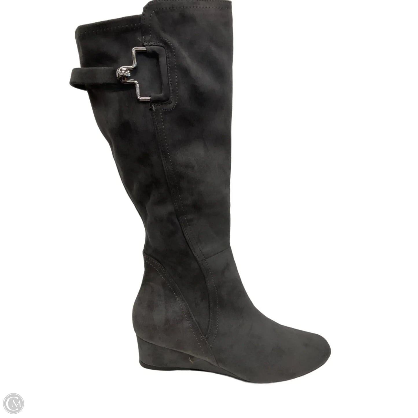 Boots Knee Flats By Impo In Grey, Size: 8